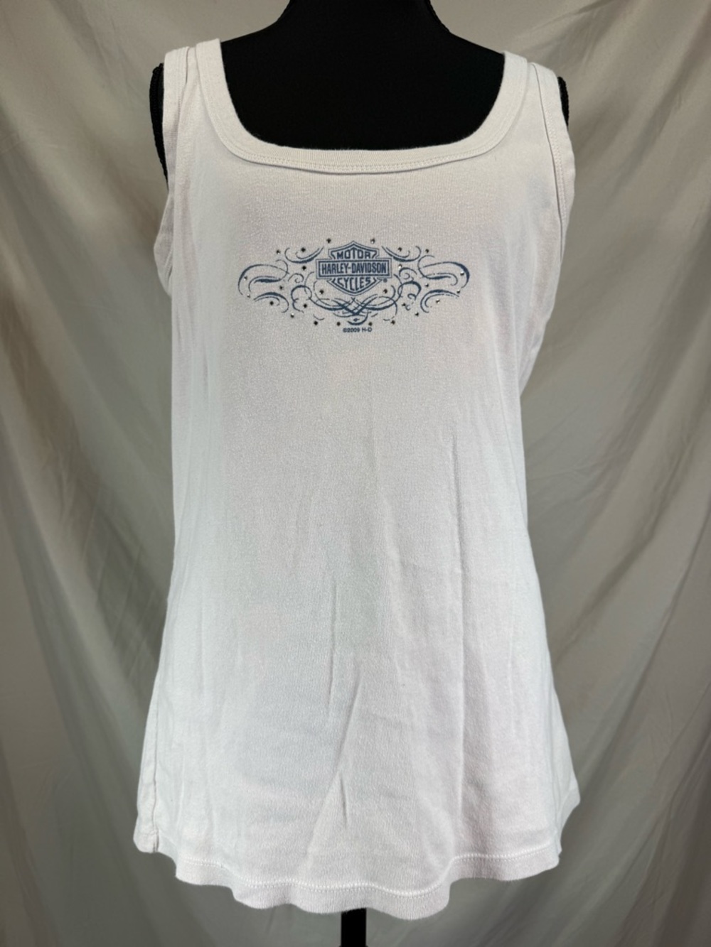 Harley-Davidson Bling Graphic Tank 🩶 Women’s 2X (Y2K Era)